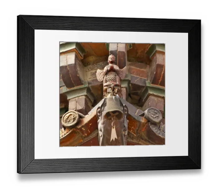 Framed Print : Ancient Buddhist Angel Iron Pagoda Buddhist Monument Kaifeng China Built in 1069