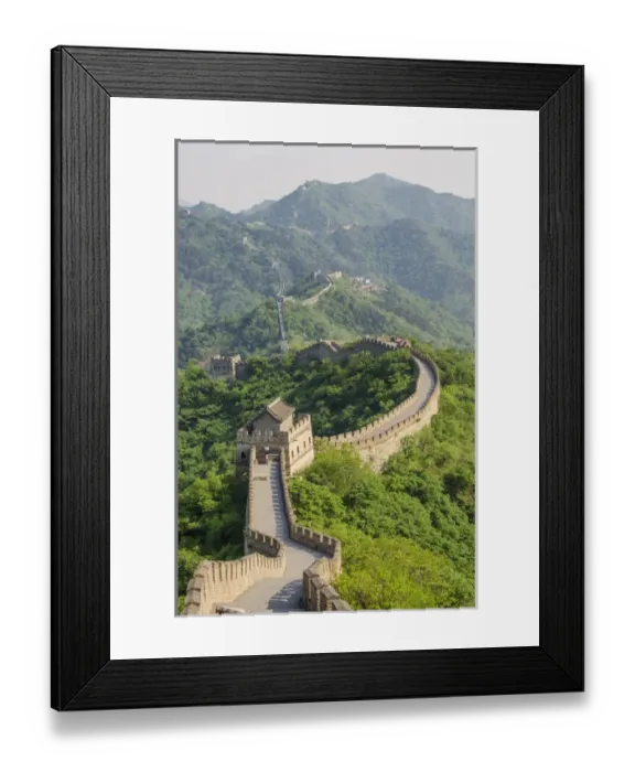 Framed Print : The original Mutianyu section of the Great Wall, Beijing, China Framed Print : The original Mutianyu section of the Great Wall, Beijing, China