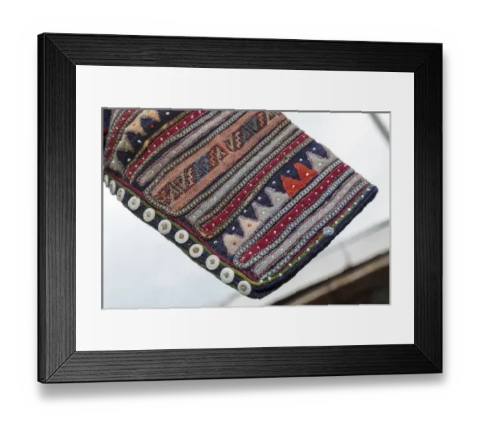 Framed Print : Georgia, Mtskheta, Juta. A closeup of a sleeve on traditional clothing from Georgia Framed Print : Georgia, Mtskheta, Juta. A closeup of a sleeve on traditional clothing from Georgia