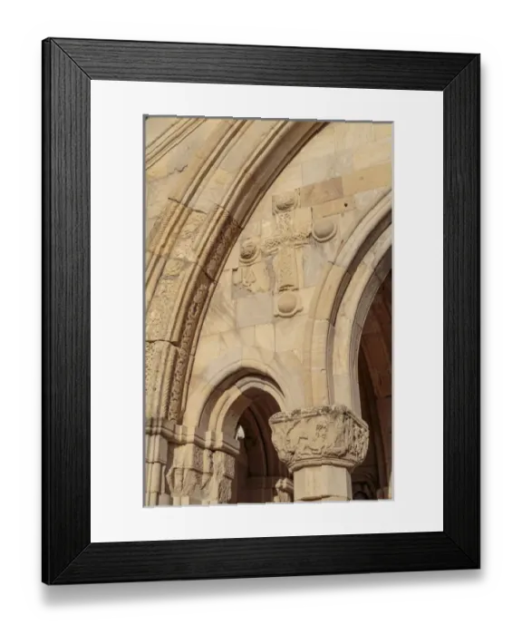 Framed Print : Georgia, Kutaisi. Carvings on the front of Bagrati Cathedral Framed Print : Georgia, Kutaisi. Carvings on the front of Bagrati Cathedral