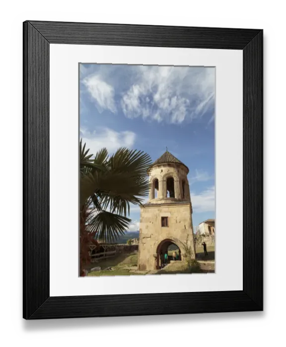 Framed Print : Georgia, Kutaisi. A tower in the Gelati Monastery complex