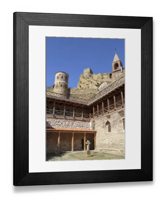 Framed Print : Georgia, Kakheti. Looking upwards at the multiple layers of the David Gareja Monastery Framed Print : Georgia, Kakheti. Looking upwards at the multiple layers of the David Gareja Monastery