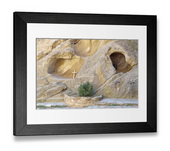 Framed Print : Georgia, Kakheti. Carved enclosures for religious worship at David Gareja Monastery Framed Print : Georgia, Kakheti. Carved enclosures for religious worship at David Gareja Monastery