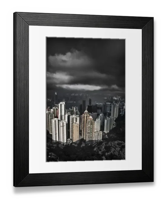 Framed Print : Asia, China, Hong Kong. View of Hong Kong from The Peak Framed Print : Asia, China, Hong Kong. View of Hong Kong from The Peak