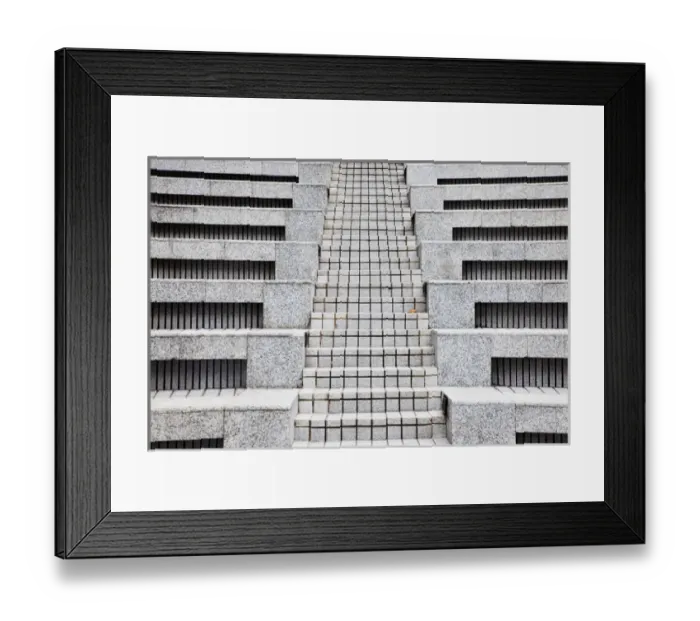 Framed Print : Asia, China, Hong Kong. Steps in Hong Kong Park