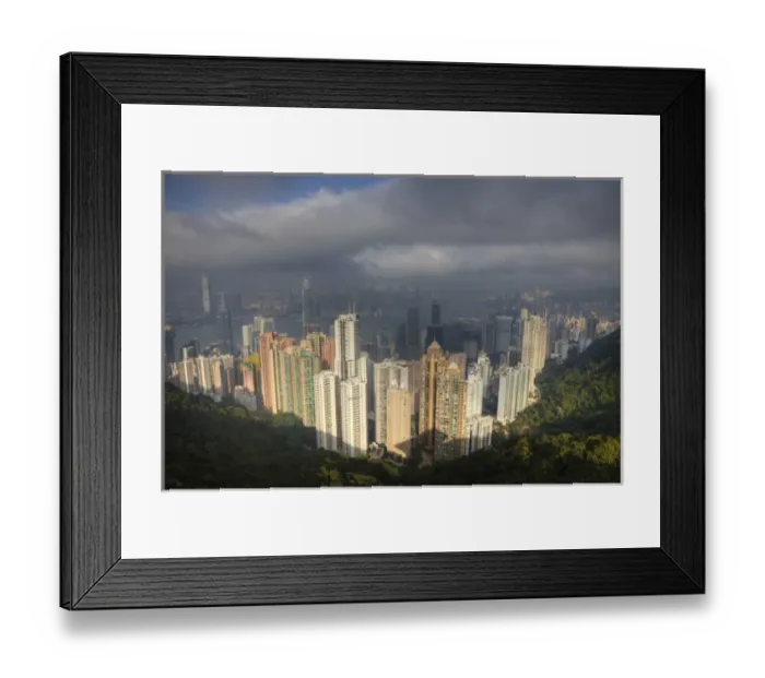 Framed Print : Asia, China, Hong Kong. View of Hong Kong from The Peak Framed Print : Asia, China, Hong Kong. View of Hong Kong from The Peak
