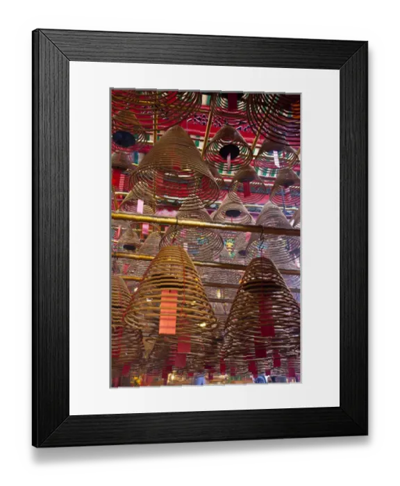 Framed Print : Asia, China, Hong Kong. Man Mo Buddhist Temple of Hong Kong Framed Print : Asia, China, Hong Kong. Man Mo Buddhist Temple of Hong Kong