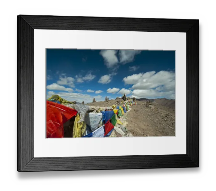 Framed Print : India, Ladakh, Markha Valley, buddhist prayer flags at the top of Kongmaru La Framed Print : India, Ladakh, Markha Valley, buddhist prayer flags at the top of Kongmaru La