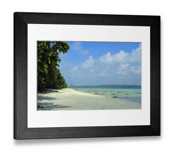 Framed Print : India, Andaman Islands, Havelock, white sand beach number 5 at low tide
