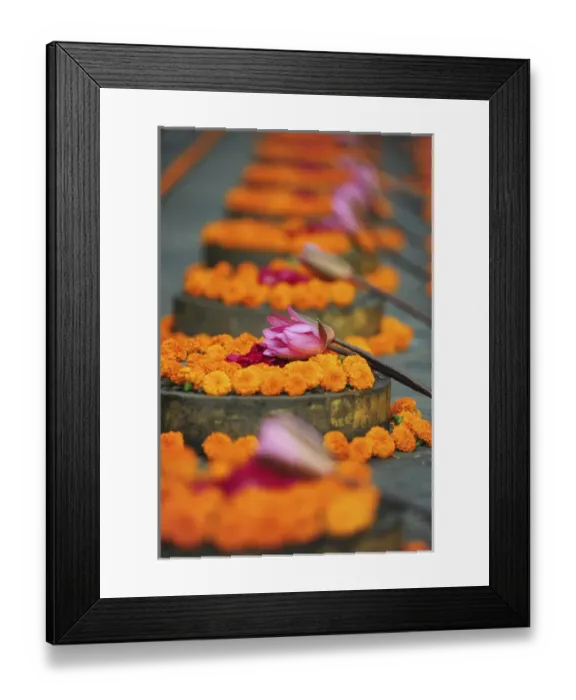 Framed Print : India, Bihar, Bodh Gaya, UNESCO World Heritage Site, Mahabodhi Temple Complex (Great