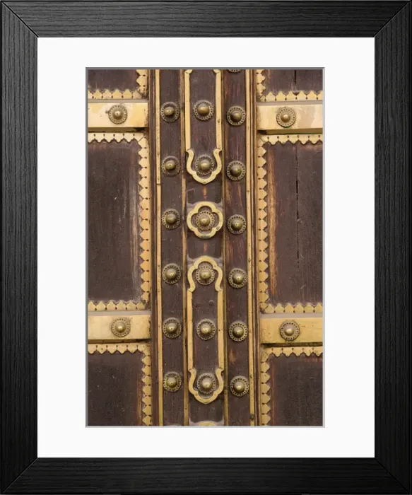 Framed Print : Details of door, Amber Fort, Jaipur, India Framed Print : Details of door, Amber Fort, Jaipur, India
