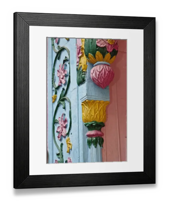 Framed Print : Ornate doorway detalis, Delhi, India Framed Print : Ornate doorway detalis, Delhi, India