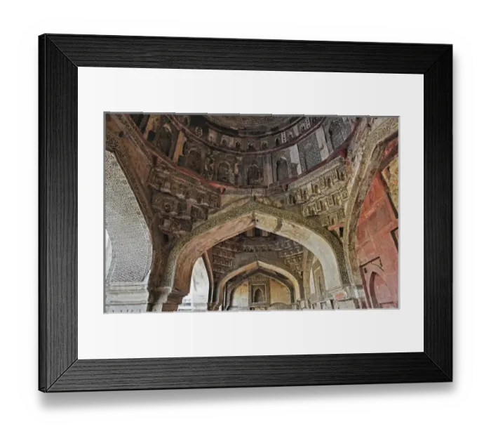 Framed Print : Architectural details, tomb of Mohammed Shah, Lodhi Gardens, New Delhi, India Framed Print : Architectural details, tomb of Mohammed Shah, Lodhi Gardens, New Delhi, India
