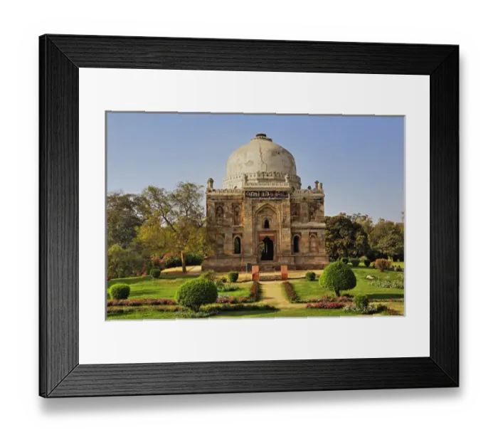 Framed Print : Mosque of Sheesh Gumbad, Lodhi Gardens, New Delhi, India Framed Print : Mosque of Sheesh Gumbad, Lodhi Gardens, New Delhi, India