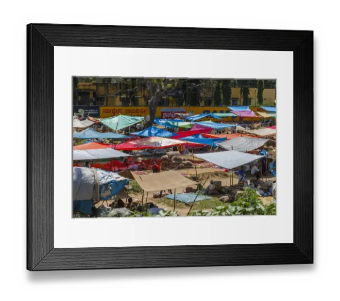 Framed Print : Street market, India Framed Print : Street market, India