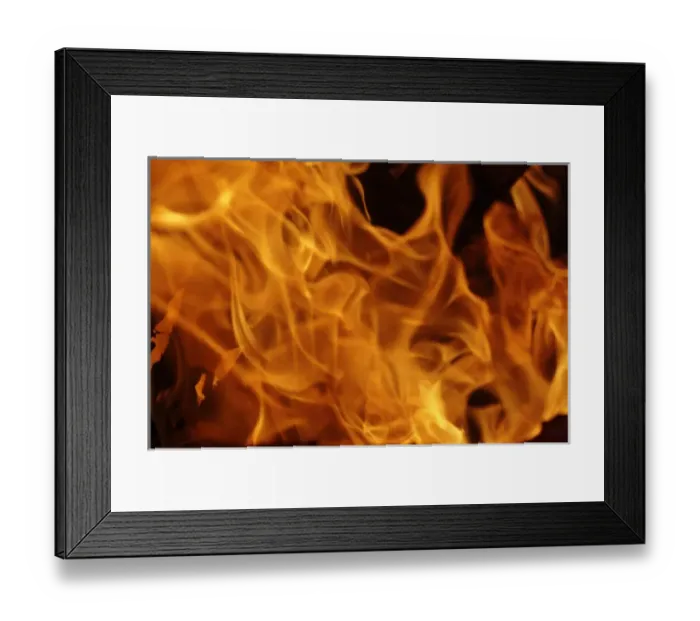 Framed Print : Close-up of fire flames, Jodhpur, India