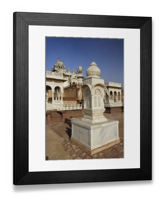 Framed Print : Gazebo at the Jaswant Thada mausoleuman architectural landmark found in Jodhpur, India