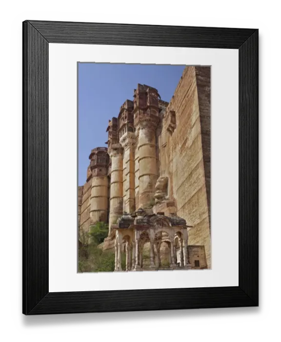 Framed Print : Low angle view of Mehrangarh Fort, Jodhpur, India Framed Print : Low angle view of Mehrangarh Fort, Jodhpur, India