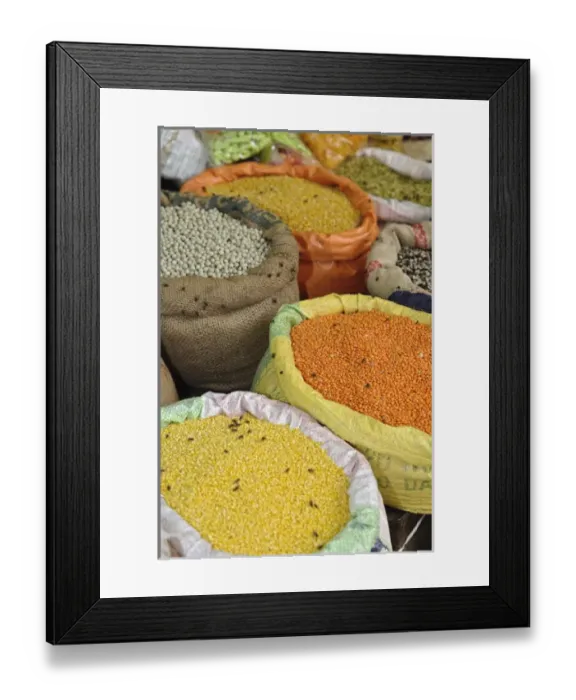 Framed Print : Colorful spices, Udaipur, India
