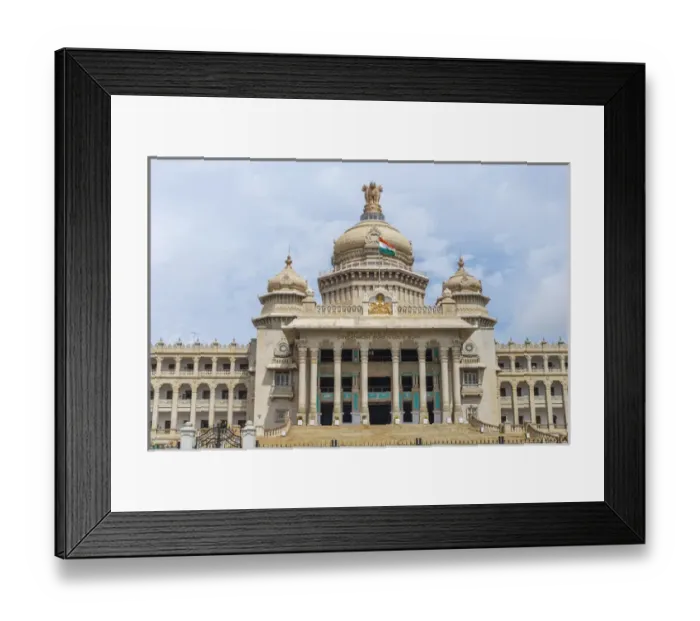 Framed Print : Government building, southern India Framed Print : Government building, southern India