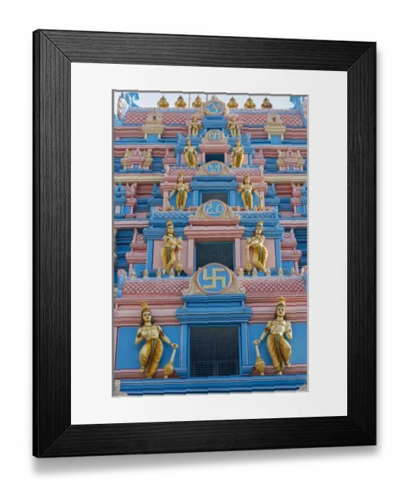 Framed Print : Temple at Sai Baba ashram, India Framed Print : Temple at Sai Baba ashram, India