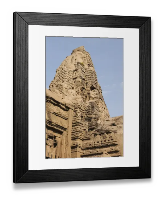 Framed Print : India, Himachal Pradesh, Kangra District, Dharamsala, Indo Aryan-style rock-cut Masroor Framed Print : India, Himachal Pradesh, Kangra District, Dharamsala, Indo Aryan-style rock-cut Masroor
