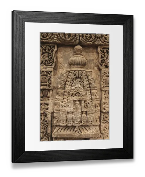 Framed Print : India, Himachal Pradesh, Kangra District, Dharamsala, Detail of rock carving at Kangra Framed Print : India, Himachal Pradesh, Kangra District, Dharamsala, Detail of rock carving at Kangra