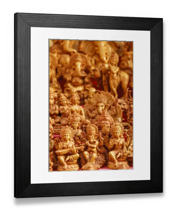 Framed Print : Souvenir sculptures, India Framed Print : Souvenir sculptures, India