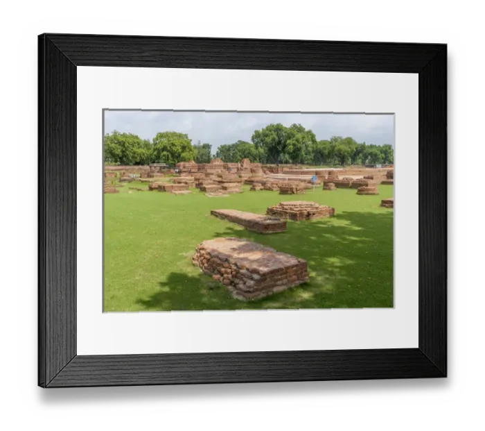 Framed Print : Brick remains in Sarnath, India Framed Print : Brick remains in Sarnath, India