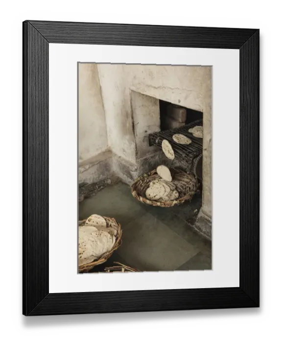 Framed Print : India, Punjab, Amritsar. Chapati coming out of oven at the Golden Temple, where 80 Framed Print : India, Punjab, Amritsar. Chapati coming out of oven at the Golden Temple, where 80