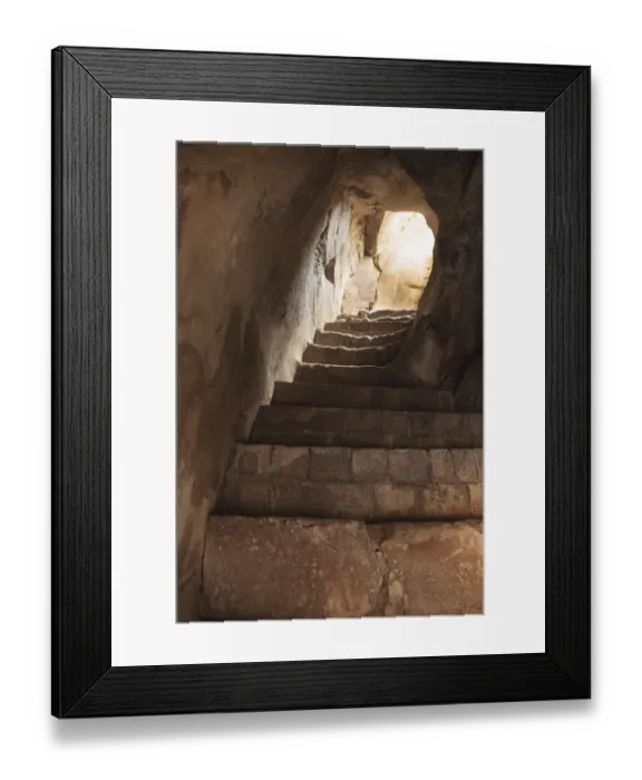 Framed Print : India, Himachal Pradesh, Kangra District, Dharamsala, Interior view of staircase Framed Print : India, Himachal Pradesh, Kangra District, Dharamsala, Interior view of staircase