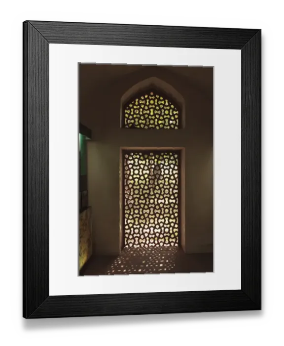 Framed Print : India, Delhi, Interior of Humayuns tomb