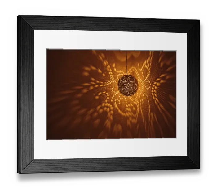 Framed Print : India, Rajasthan, Jaisalmer. Pierced lamp and shadows against wall Framed Print : India, Rajasthan, Jaisalmer. Pierced lamp and shadows against wall