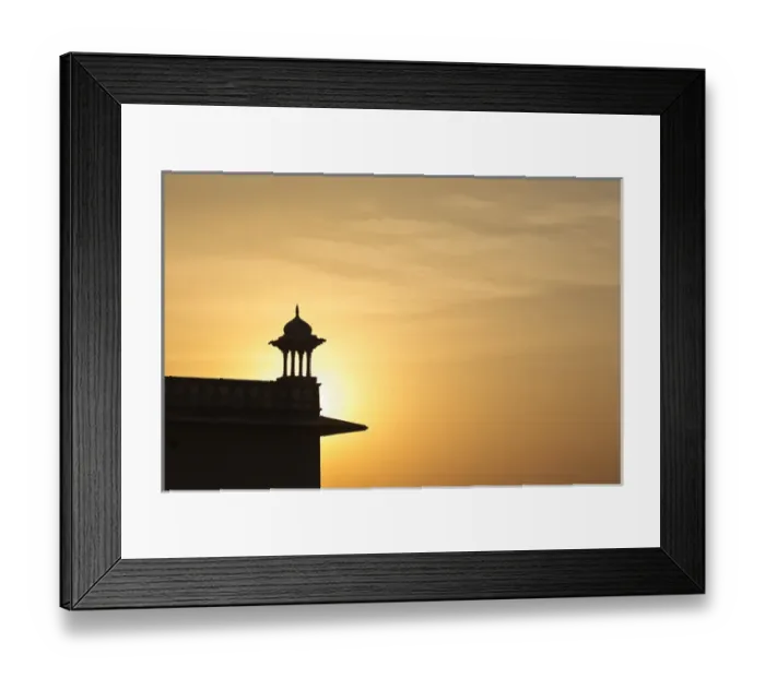 Framed Print : India, Rajasthan, Jhunjhunu District, Alsisar Mahal at dusk Framed Print : India, Rajasthan, Jhunjhunu District, Alsisar Mahal at dusk