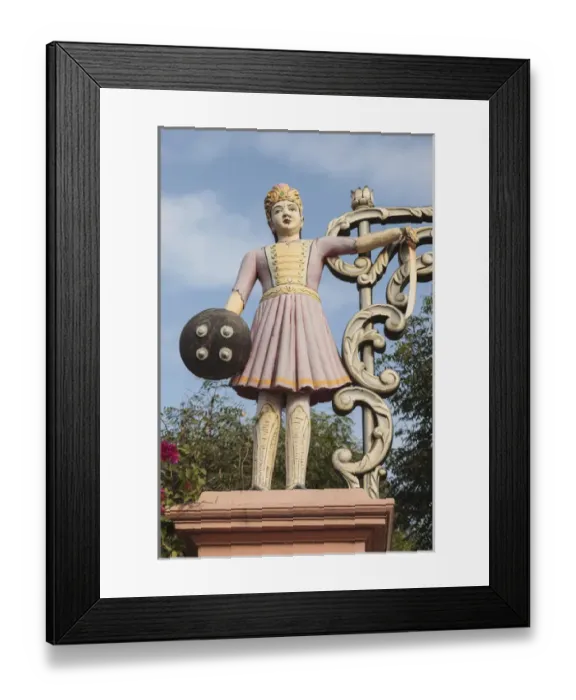 Framed Print : India, Rajasthan, Jhunjhunu District, Statue of Sati at Rani Sati Temple
