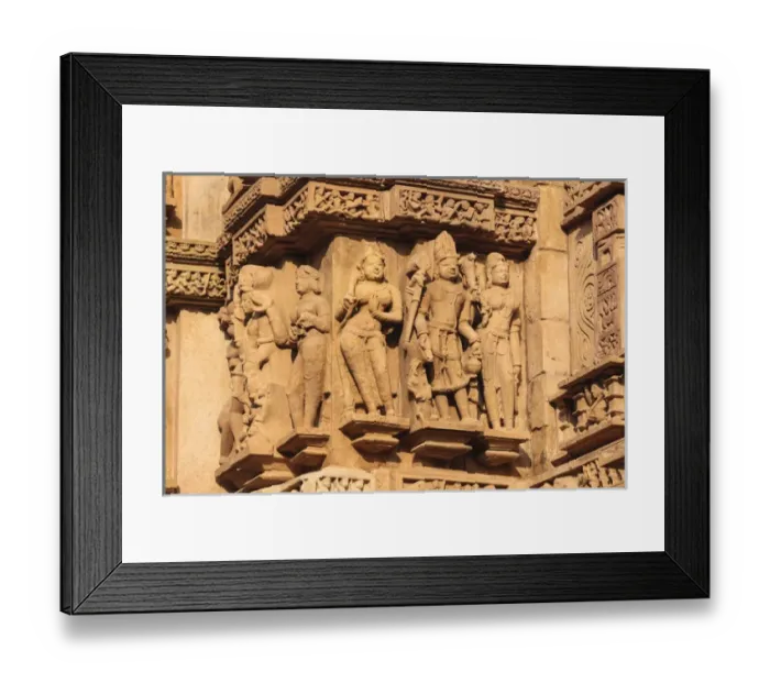 Framed Print : India, Madhya Pradesh, Chhatarpur District, Khajuraho, Detail of yaksha and yakshi Framed Print : India, Madhya Pradesh, Chhatarpur District, Khajuraho, Detail of yaksha and yakshi