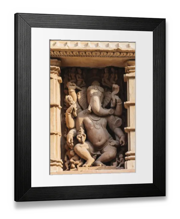 Framed Print : India, Madhya Pradesh, Chhatarpur District, Khajuraho, Ganesha statue Framed Print : India, Madhya Pradesh, Chhatarpur District, Khajuraho, Ganesha statue