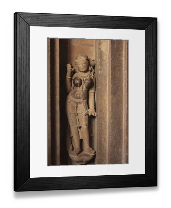 Framed Print : India, Madhya Pradesh, Chhatarpur District, Khajuraho, Detail of statue Framed Print : India, Madhya Pradesh, Chhatarpur District, Khajuraho, Detail of statue