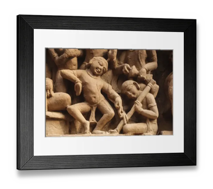 Framed Print : India, Madhya Pradesh, Chhatarpur District, Khajuraho, Detail of statues Framed Print : India, Madhya Pradesh, Chhatarpur District, Khajuraho, Detail of statues
