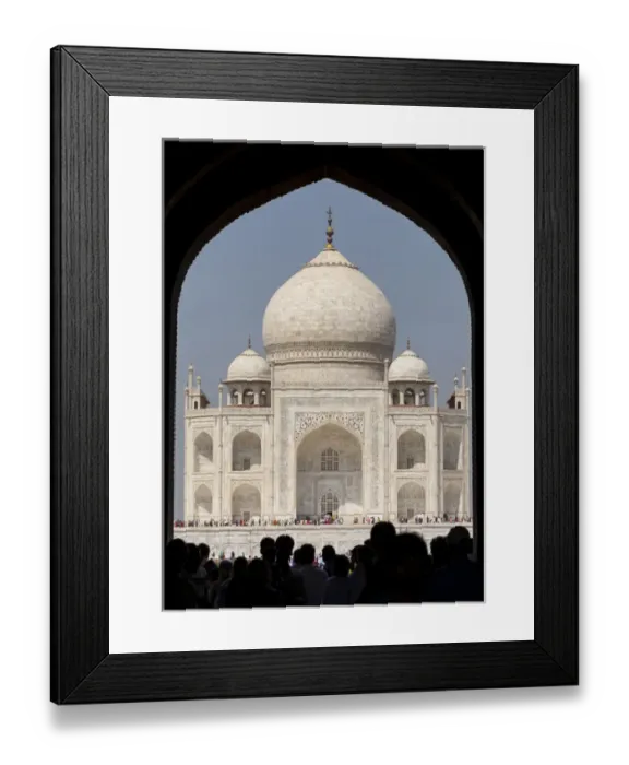 Framed Print : Asia, India. Taj Mahal entry gate, the Royal Gate with people in silhouette Framed Print : Asia, India. Taj Mahal entry gate, the Royal Gate with people in silhouette