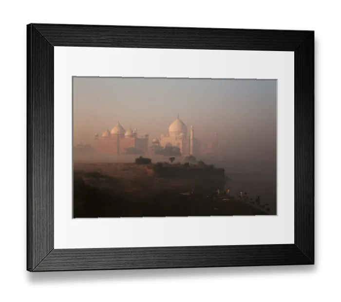 Framed Print : India, Agra, View of Taj Mahal