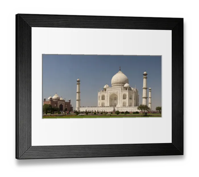 Framed Print : Asia, India. Taj Mahal. Multiframe Panoramic
