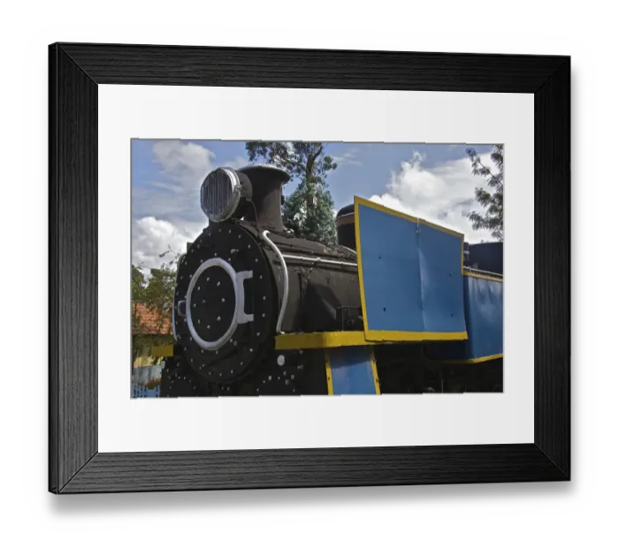 Framed Print : UNESCO, India, Tamil Nadu, Nilgiri Mountains, Heritage Steam Train, Udagamandalam