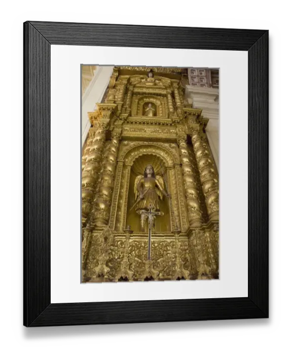 Framed Print : India, Goa, city of Old Goa. Portuguese basilica of Bom Jesus, the most famous of Framed Print : India, Goa, city of Old Goa. Portuguese basilica of Bom Jesus, the most famous of