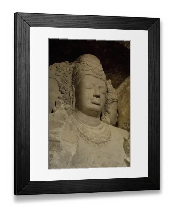 Framed Print : India, Mumbai (aka Bombay). Gharapuri Island, Mount Kailash, 7th century Elephanta Caves Framed Print : India, Mumbai (aka Bombay). Gharapuri Island, Mount Kailash, 7th century Elephanta Caves