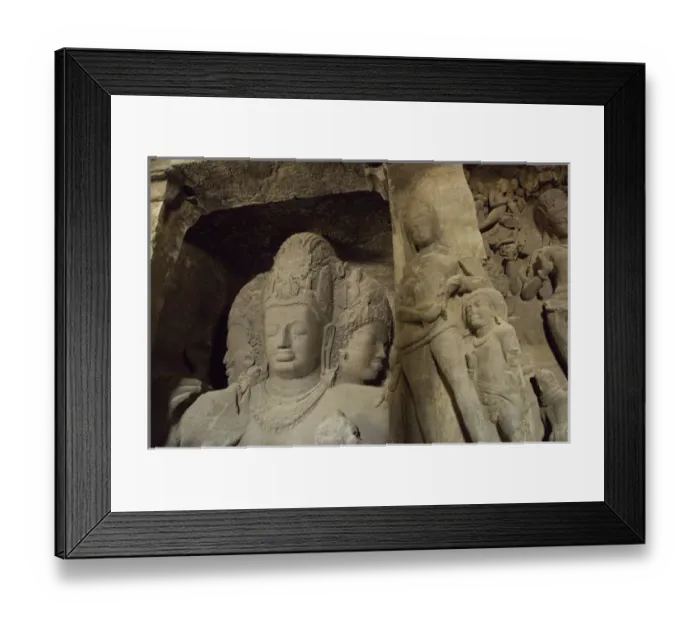 Framed Print : India, Mumbai (aka Bombay). Gharapuri Island, Mount Kailash, 7th century Elephanta Caves Framed Print : India, Mumbai (aka Bombay). Gharapuri Island, Mount Kailash, 7th century Elephanta Caves