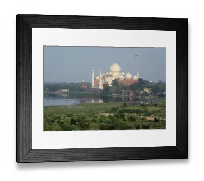 Framed Print : India, Agra. View of the Taj Mahal from the Red Fort of Agra. Sandstone fortress founded in 1565 Framed Print : India, Agra. View of the Taj Mahal from the Red Fort of Agra. Sandstone fortress founded in 1565