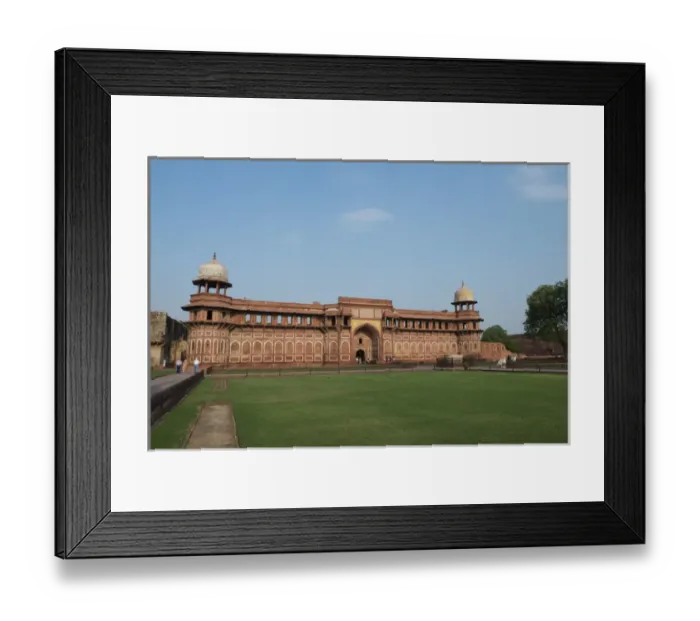 Framed Print : India, Agra. The Red Fort of Agra. This sandstone fortress was once the seat of Mughal