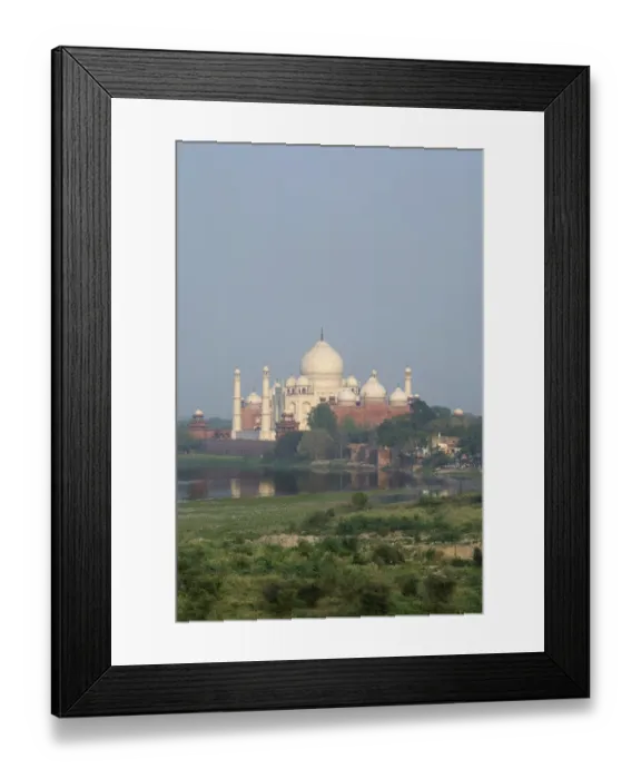Framed Print : India, Agra. View of the Taj Mahal from the Red Fort of Agra. Sandstone fortress founded in 1565 Framed Print : India, Agra. View of the Taj Mahal from the Red Fort of Agra. Sandstone fortress founded in 1565