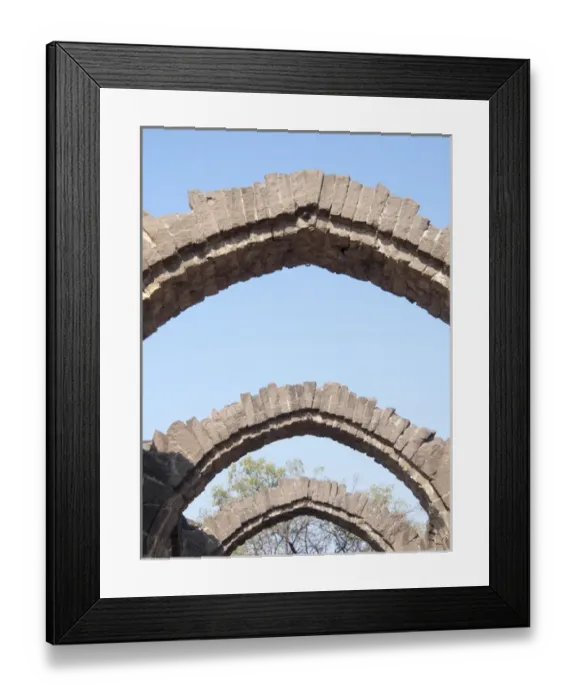Framed Print : Bara Kaman, the unfinished mausoleum of Ali Adil Shah II in Bijapur, Karntaaka, India